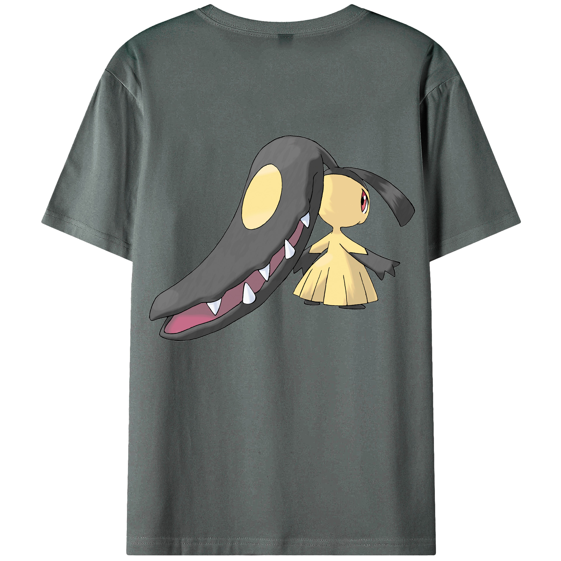 （画像用） ポケットモンスター Pokémon 綿100％ メンズ半袖Tシャツ（バックプリント） 通気性